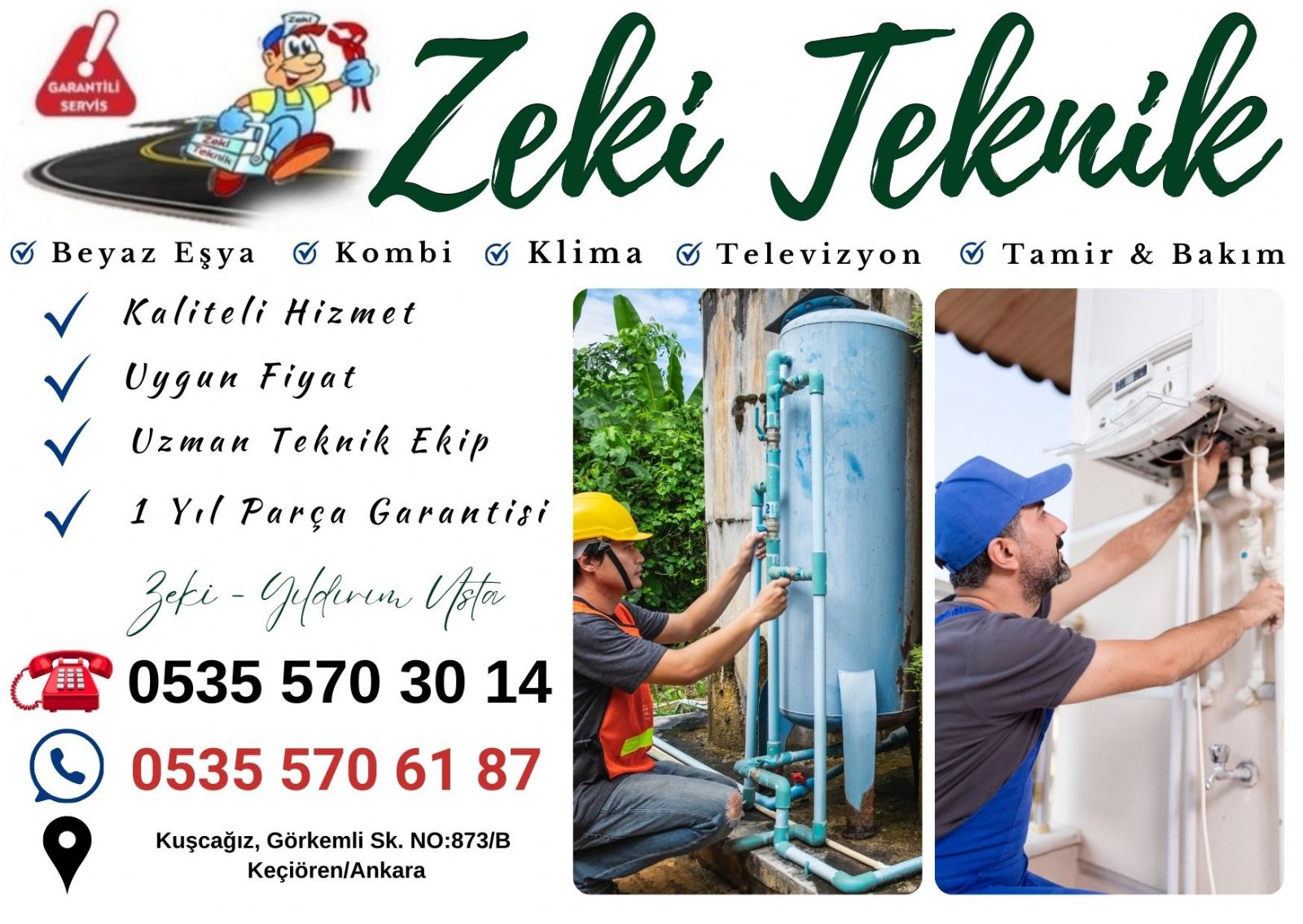 Kuşcağız Demirdöküm Servisi